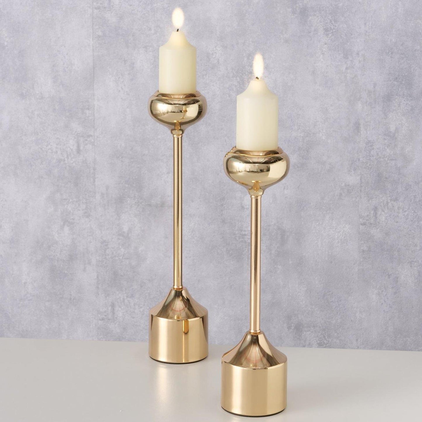 Juego de candelabros Boltze home dorado 2 piezas