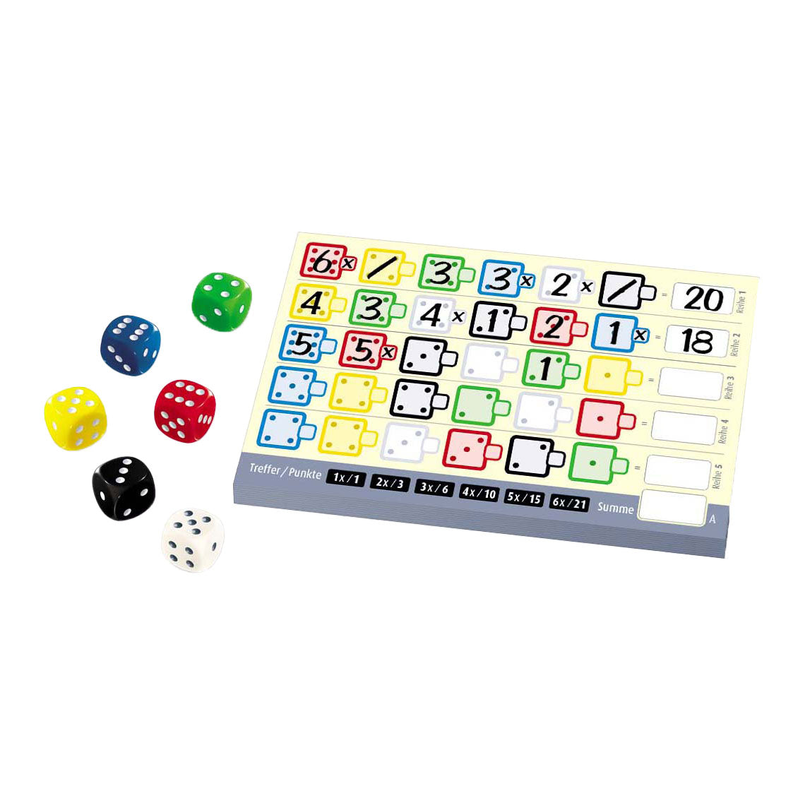 Juegos de duendes blancos juego de veintiún (21) dados de duendes blancos