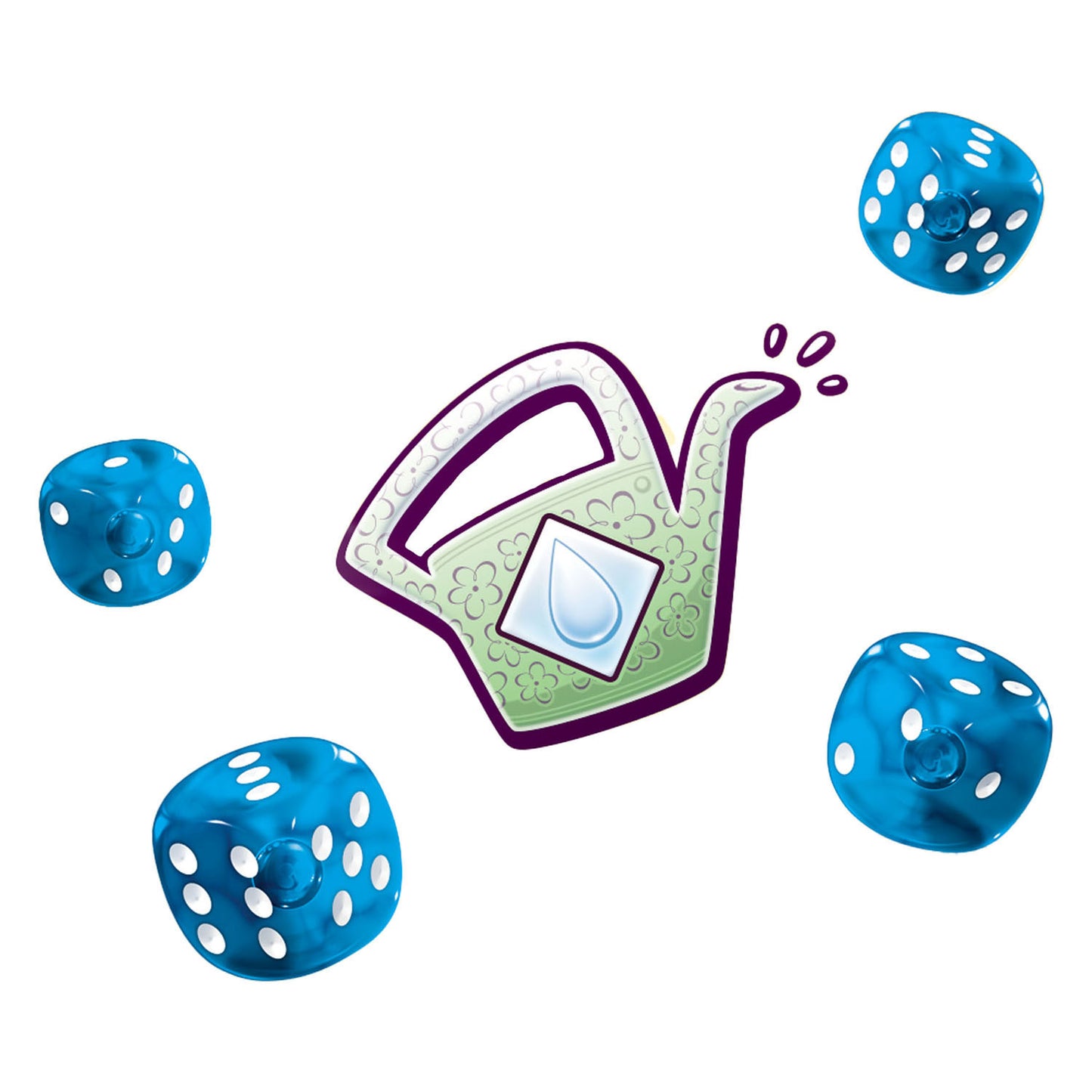 Juegos de duende blanco lluvia de flores - juego de dados