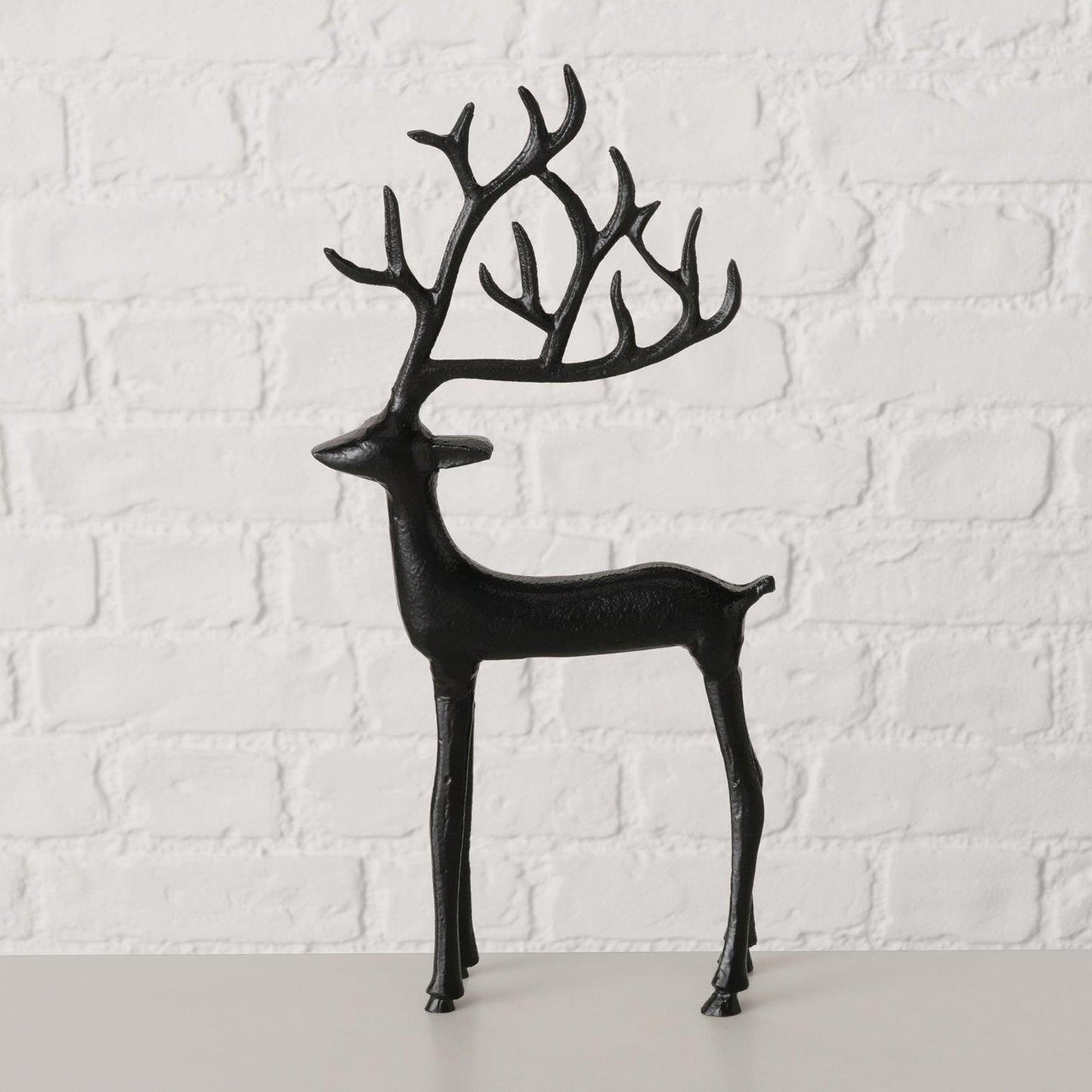 Boltze home figure cervo nero 18x3x38 cm