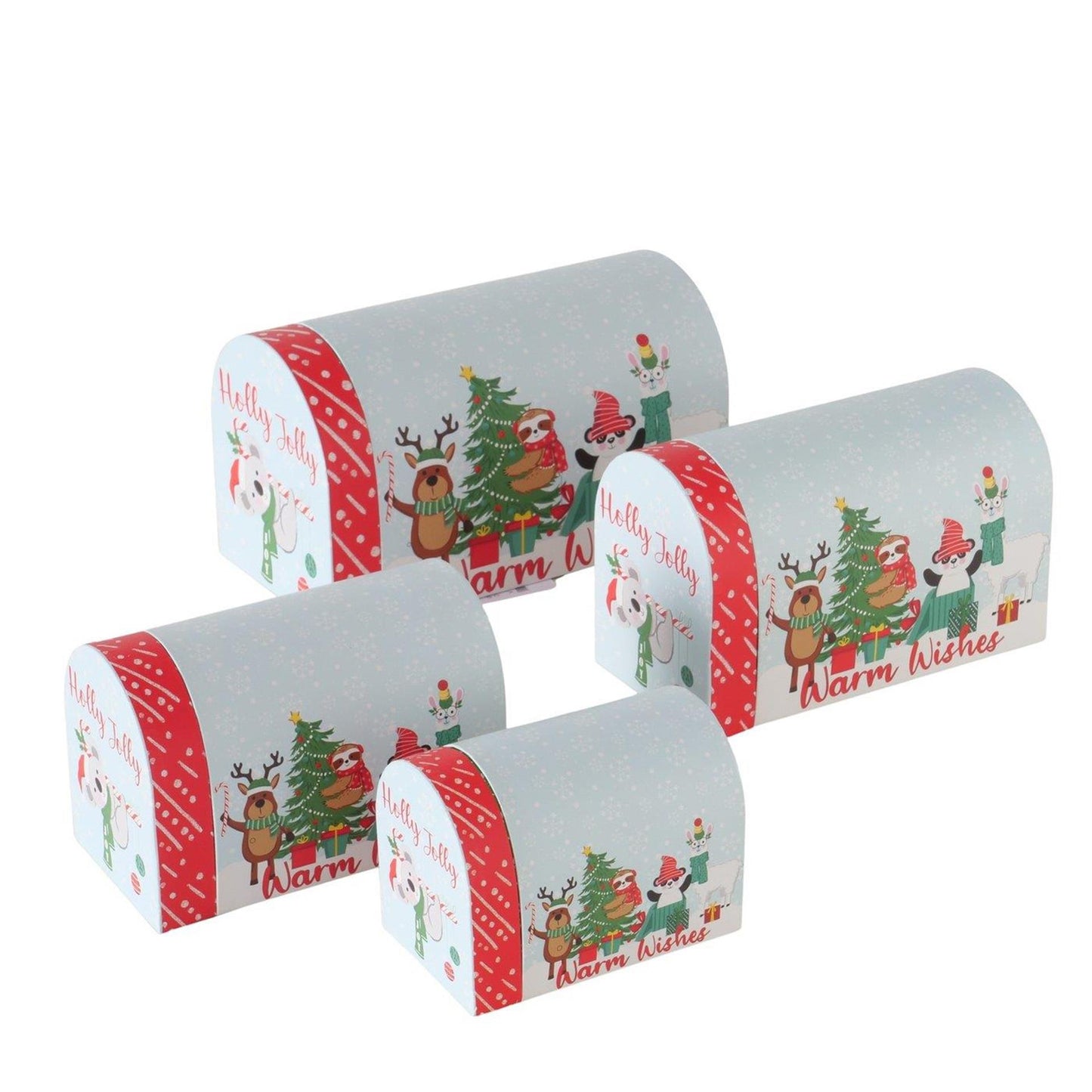 Boltze scatole regalo per la casa hollyjolly