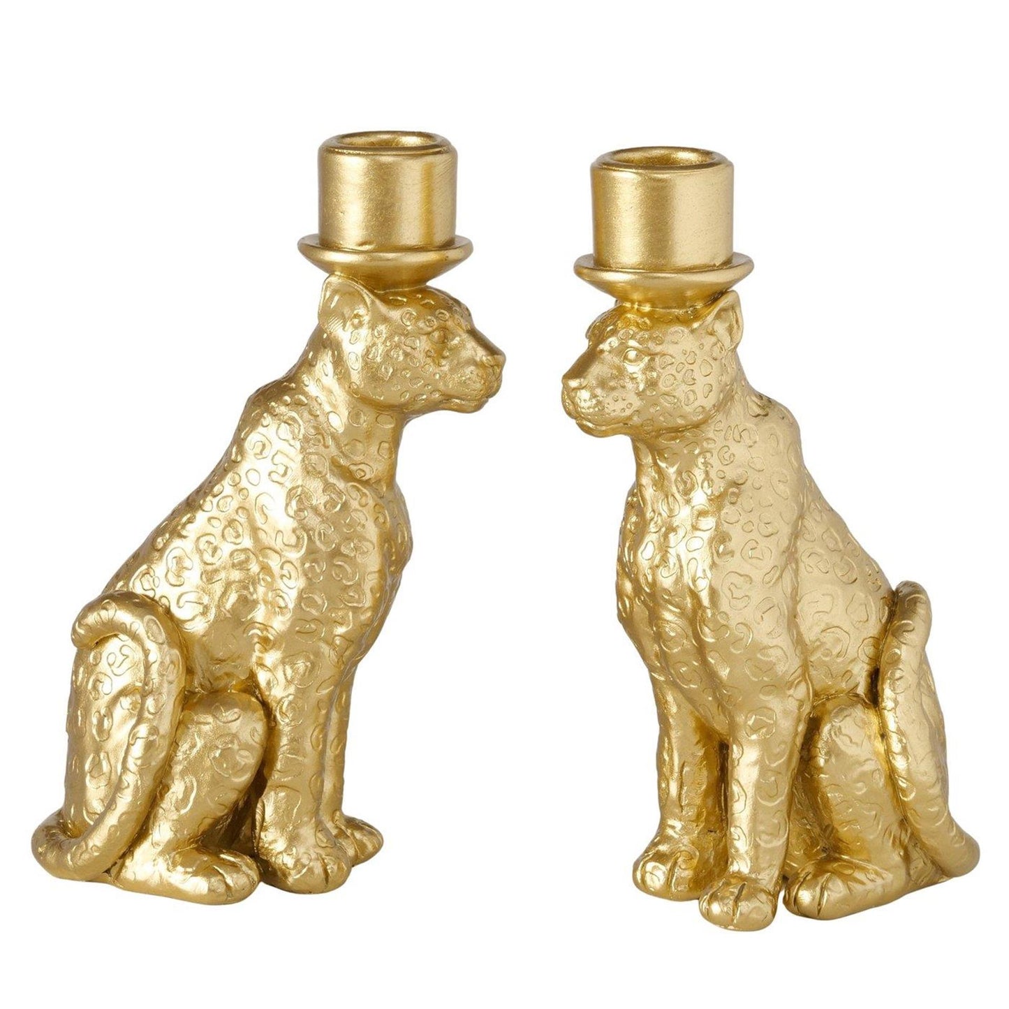 Candelabro Boltze home leopardo h17,7cm