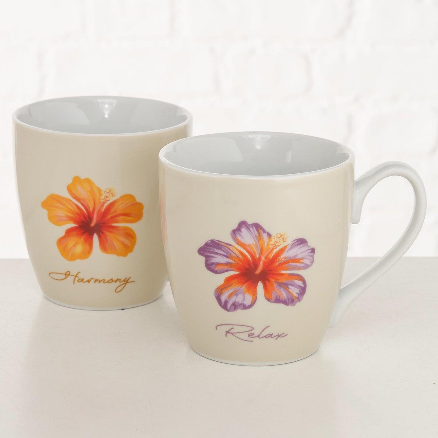 Boltze Home Jumbo Mug Hibiscus 480ml