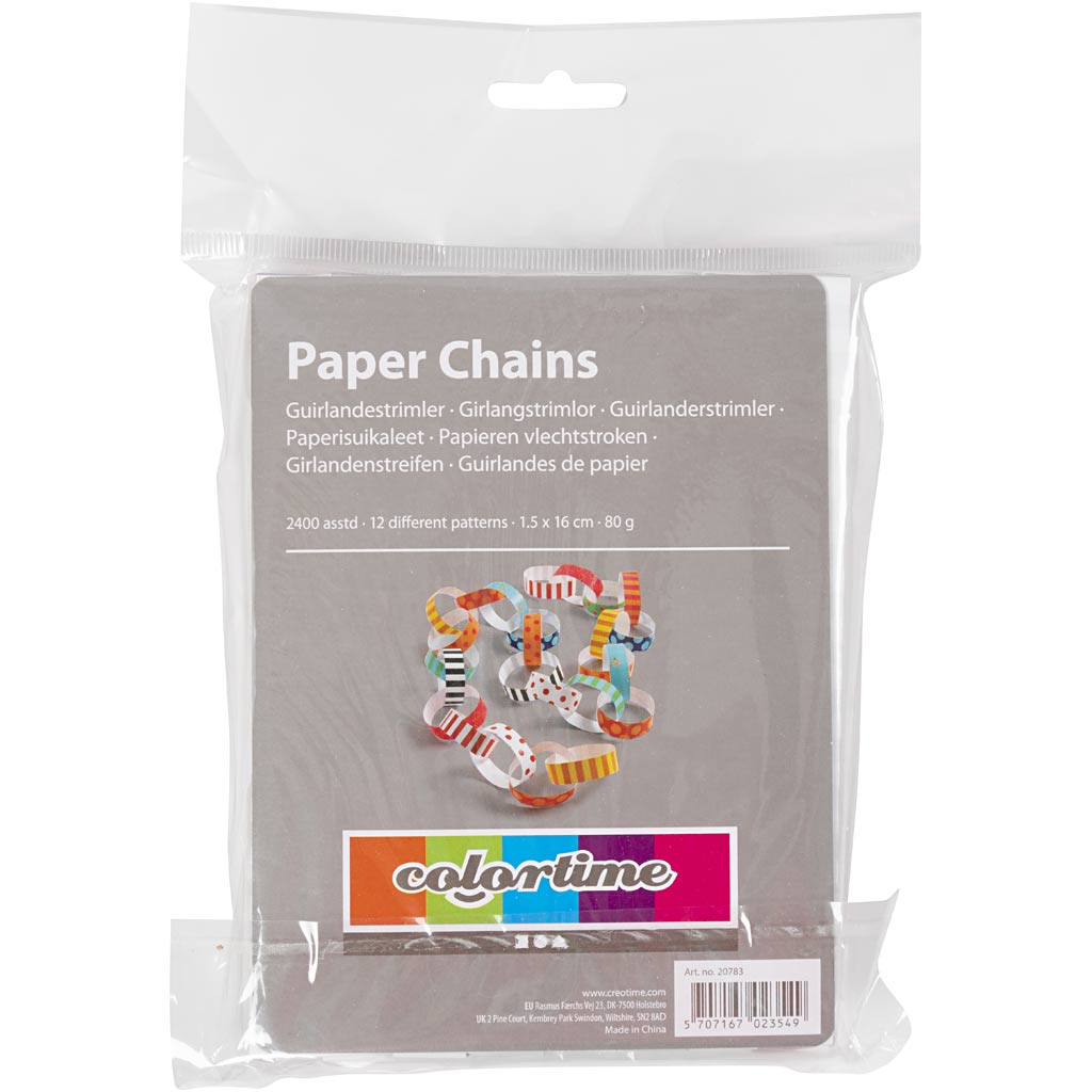 Tiras de papel: impresas, 2400.