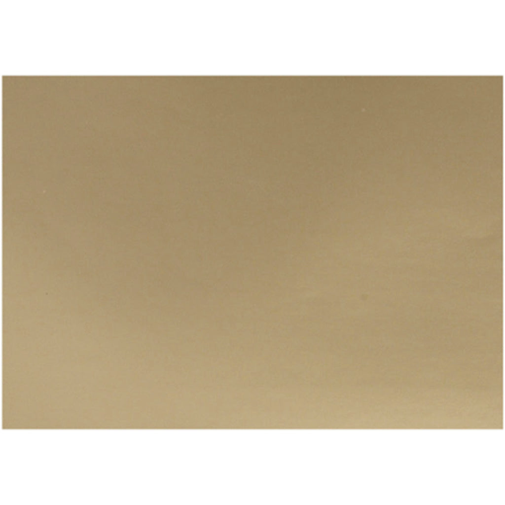 Papel satinado Creativ company, hoja 32x48 cm, 80 gr, dorado, 25 hojas 1 caja