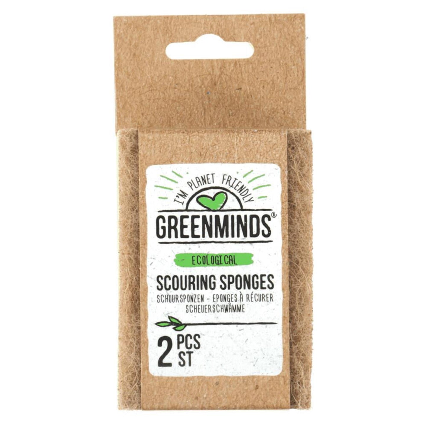 Greenminds spugnette abrasive 2 pz