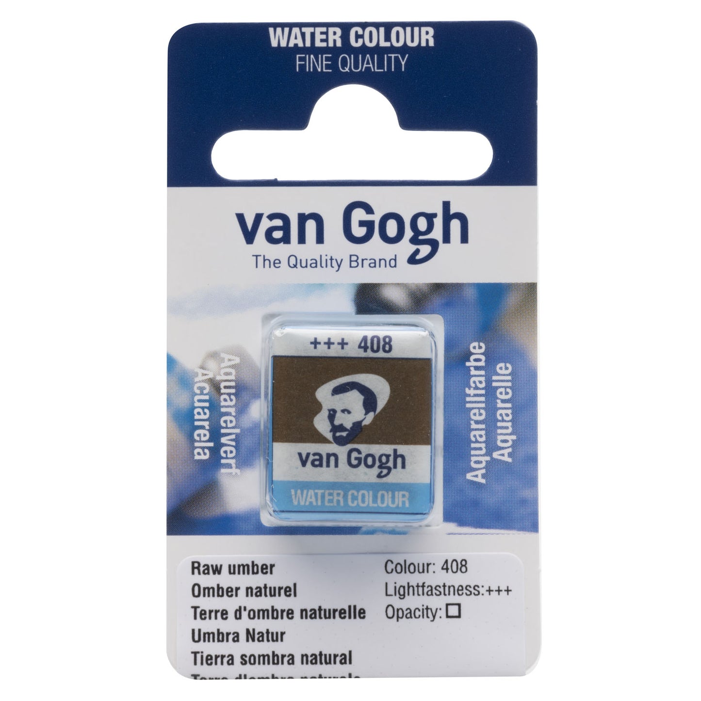 Van Gogh • recipiente para acuarela sombra natural 408