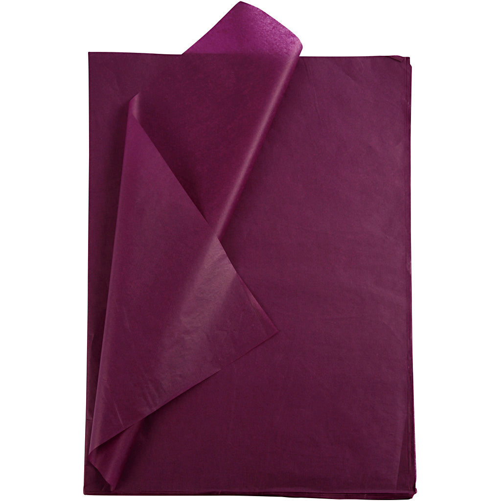 Carta velina Creativ company, foglio 50x70 cm, 17 gr, bordeaux, 25 fogli 1 scatola