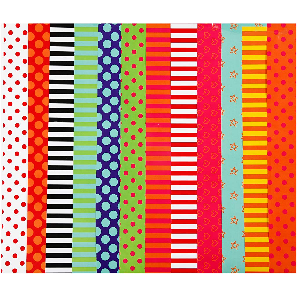 Carta patinata Creativ company, stampata, foglio 24x32 cm, 80 gr, vari colori, 50 fogli div 1 scatola