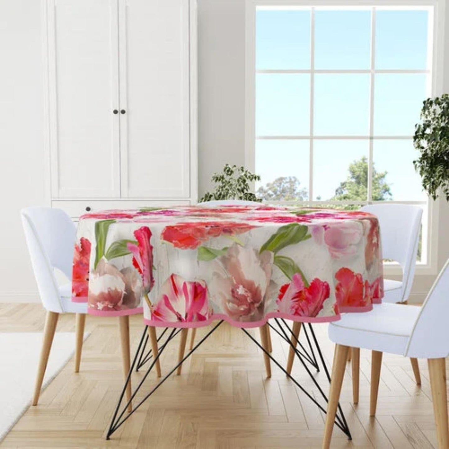 Wicotex tafelzeil rond tulpen ø160cm