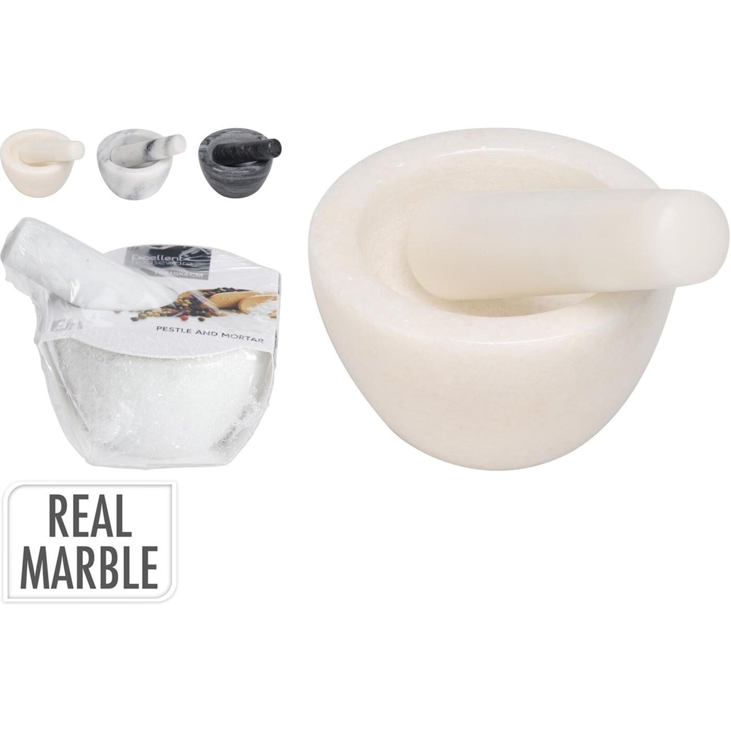 Eccellente mortaio in marmo per utensili da cucina 10x10x6 cm