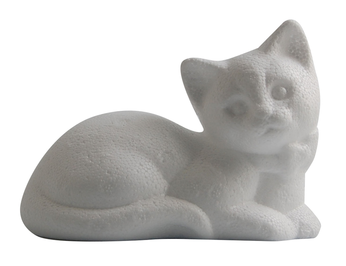Vaessen creative • gatto di polistirolo sdraiato 14 cm