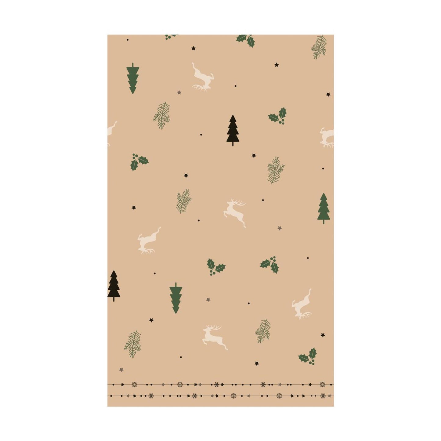 Mantel de mesa Duni natural navideño 220cm