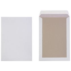 Buste con retro in cartone da 120 gm2 324x229 mm autoadesive bianche