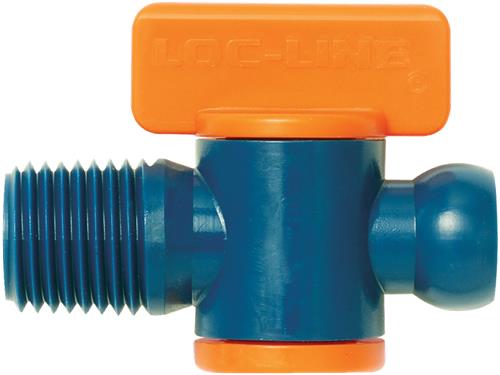 Loc-line 1 4 rubinetto npt filettatura maschio (2 pz)