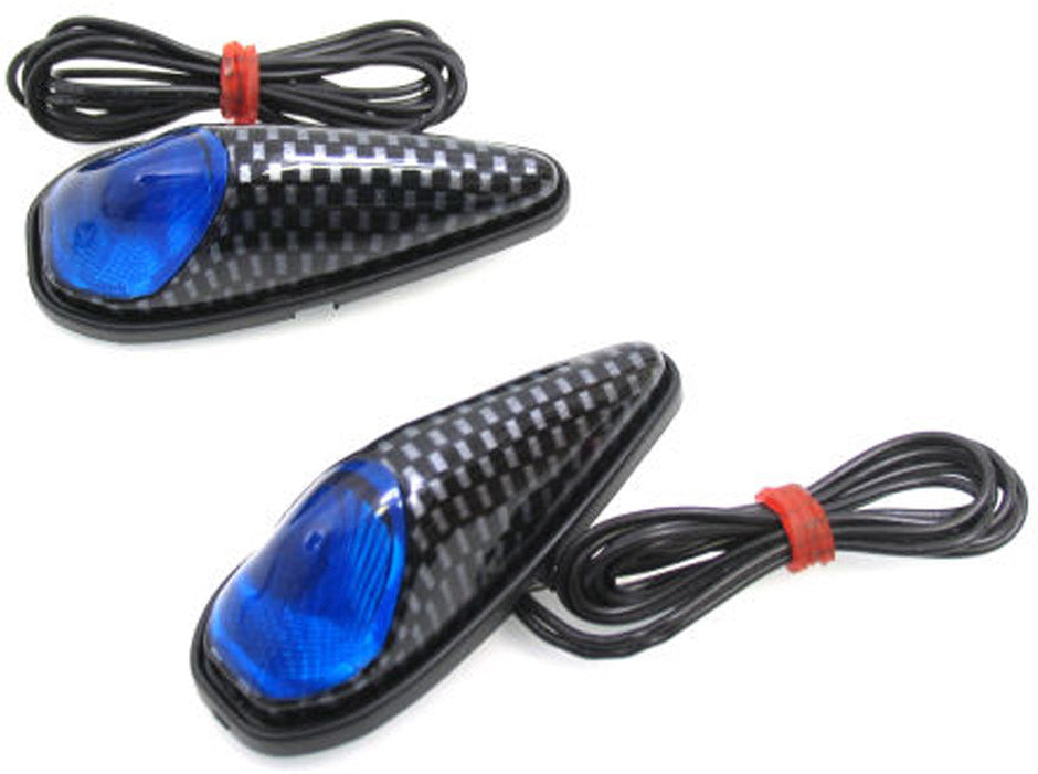 Lámpara de borde LED Set Plak Lampa Blue House Carbon