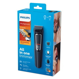 Cortapelos Philips mg3740 15 multigroom series 3000 recortadora 9 en 1