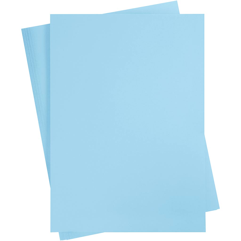 Creativ company cartoncino colorato, a2, foglio 420x594 mm, 180 gr, azzurro, 100 fogli 1 scatola