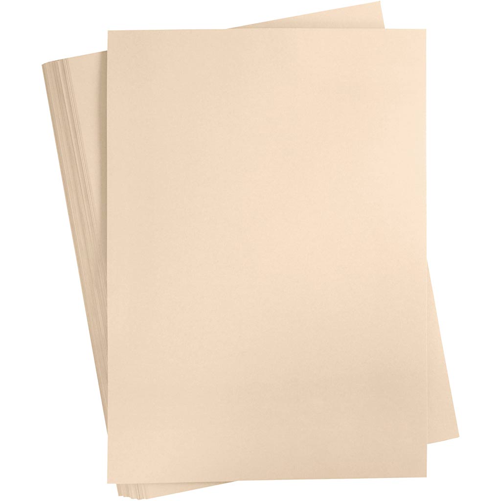Creativ company cartulina de colores, a2, hoja 420x594 mm, 180 gr, beige, 100 hojas 1 caja