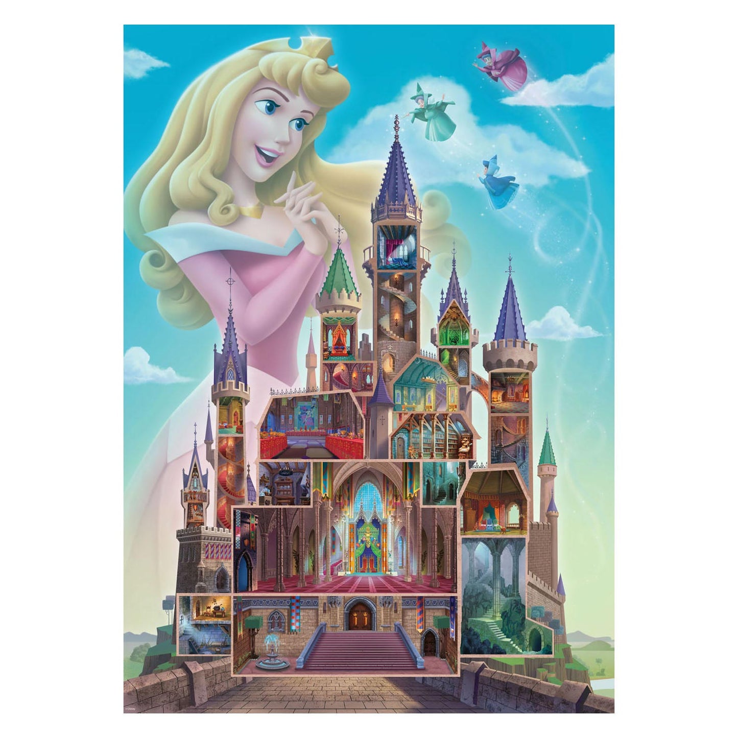 Ravensburger Puzzle Disney Casles - Aurora, 1000st.