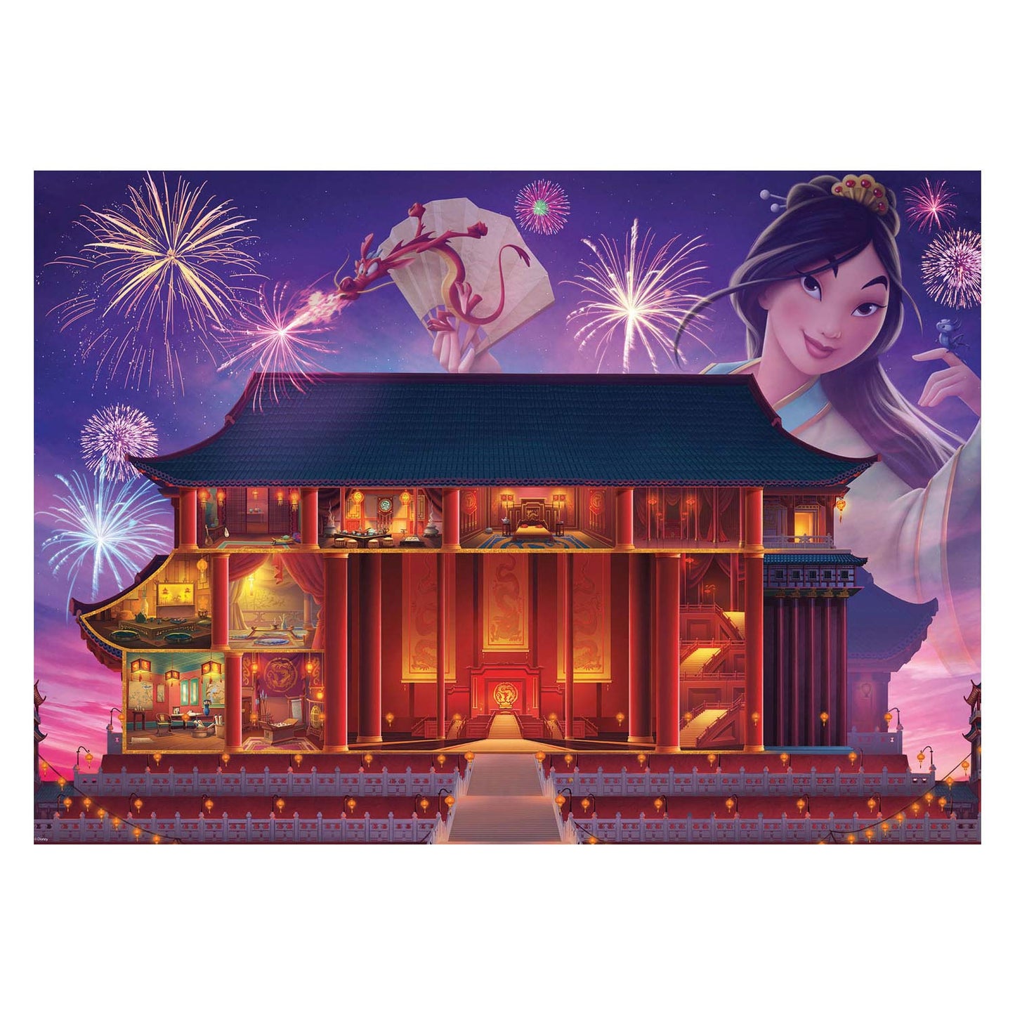 Castelli Ravensburger Mulan Leg Puzzle, 1000st.