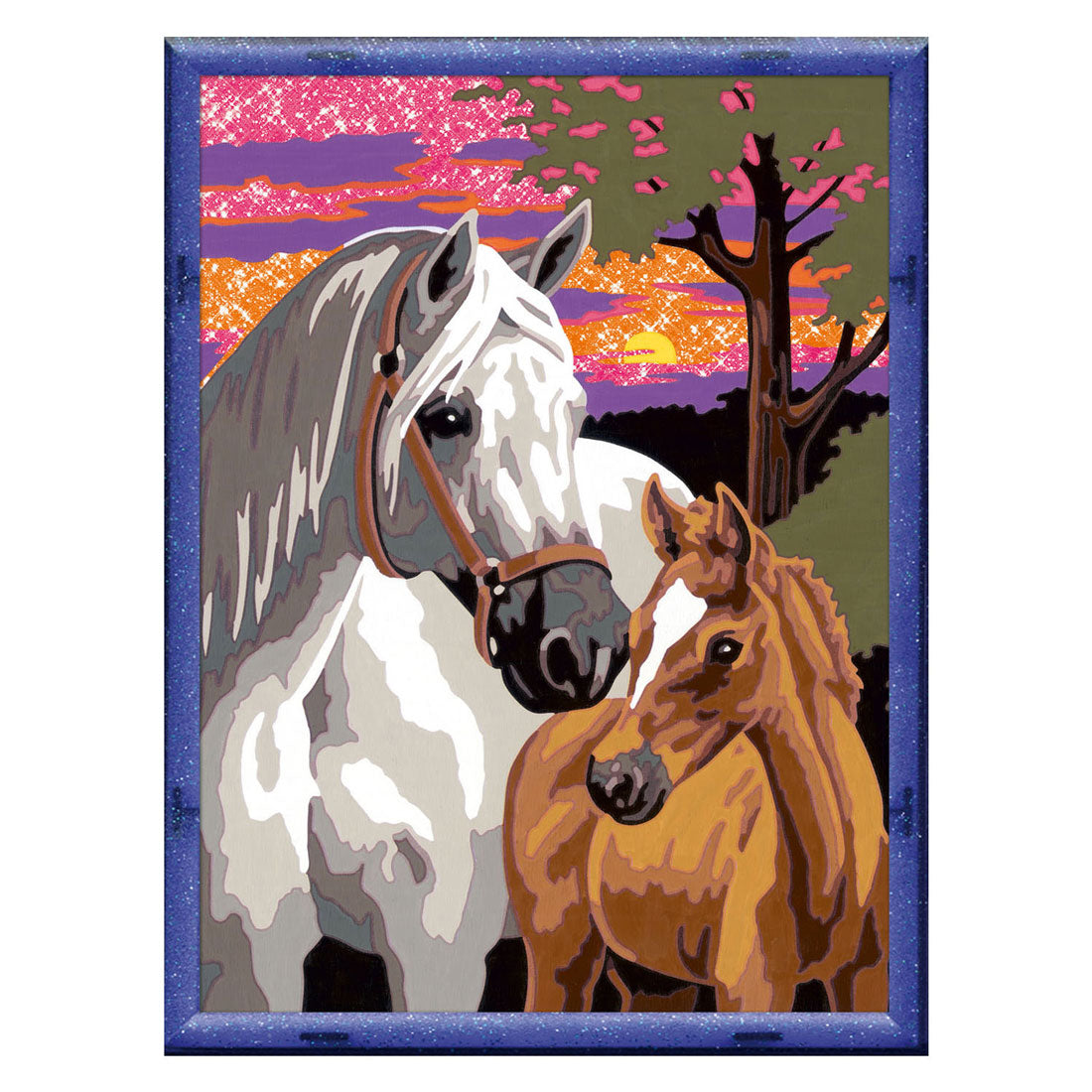 Ravensburger Creart Painting at Number Sunset Horses