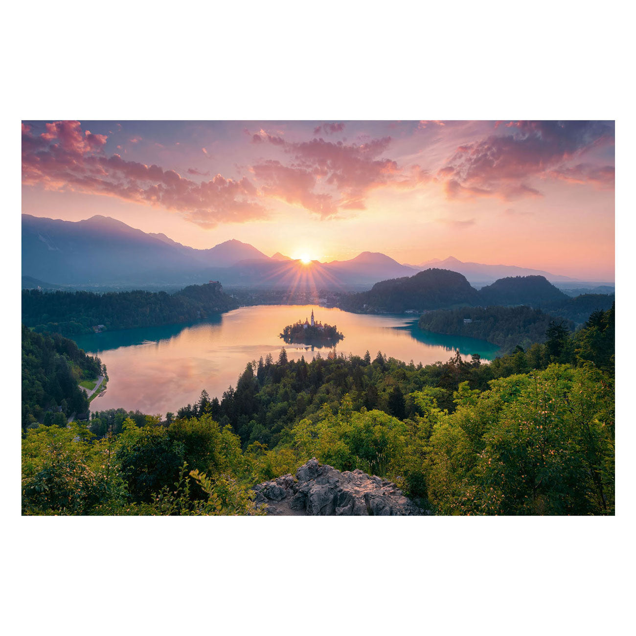 RAVENSBURGER JIGSAW puzzle Meer Van Bed Slovenia, 3000st.