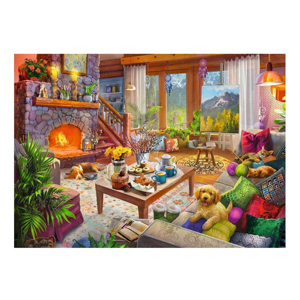 Ravensburger Jigsaw Puzzle Cozy Hut, 1000.