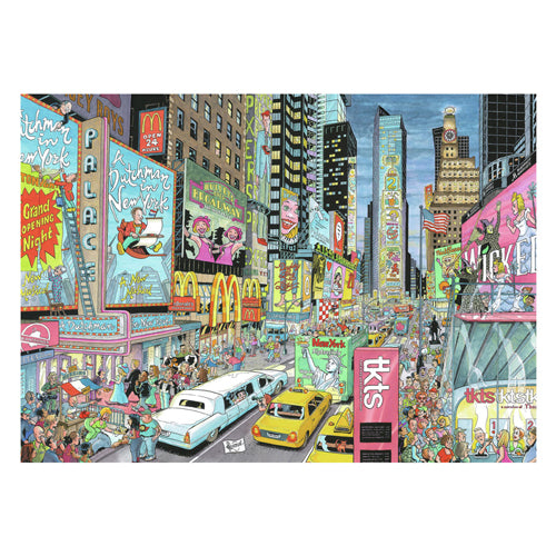 Ravensburger puzzel 1000 stukjes fleroux: new york city, leeftijd: vanaf 14 jaar afmeting:ca. 50x70 cm