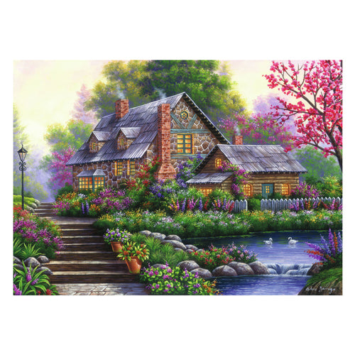 RAVENSBURGER JIGSAW puzzle Romantico cottage, 1000st.
