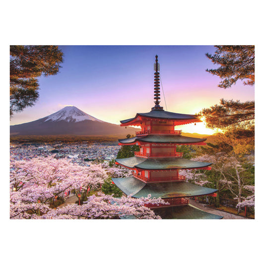 Ravensburger Jigsaw Puzzle Cherry Blossom cerca de Fuji Berg, 1000.