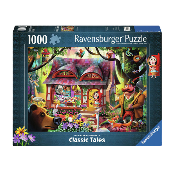 Il succo di ravensburger puzzle piccolo cappuccio rosso e de Wolf, 1000st.