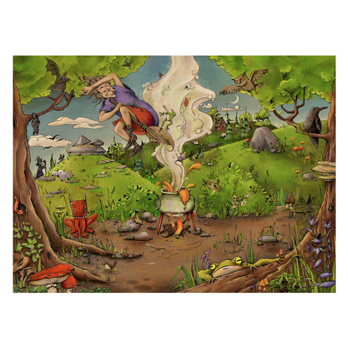 Ravensburger Jigsaw Puzzle Bei der Waldhexe, 500º.