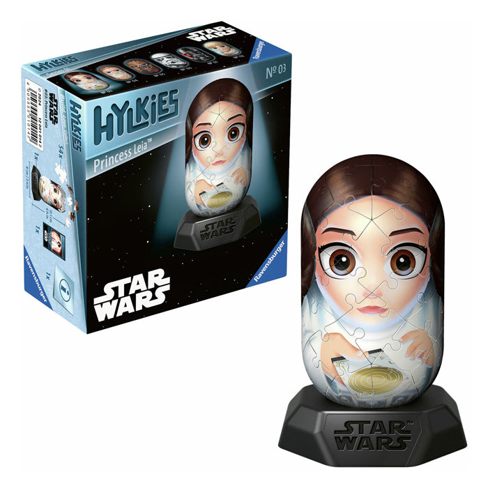 Ravensburger 3d Puzzle Hylkies Star Wars Leia, 54º.