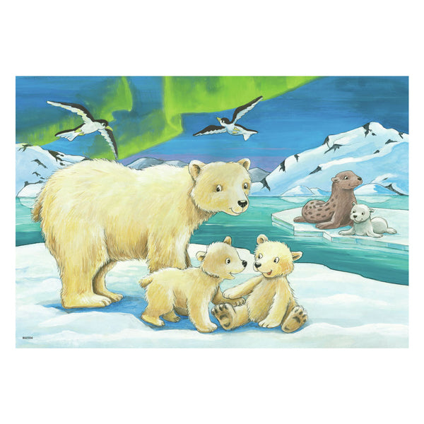 Ravensburger Jigsaw Puzzle Animales jóvenes de todo el mundo, 2x12 PC.