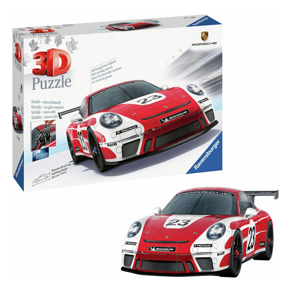 RAVENSBURGER 3D Puzzle Porsche 911 GT3 Cup Design Salzburg, 108 °.