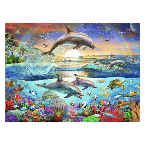 RAVENSBURGER JIGSAW Puzzle XXL Dolphin Paradise, 300st.