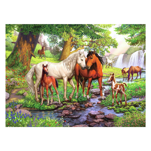 Ravensburger puzzel wilde paarden bij de rivier 300 stukjes