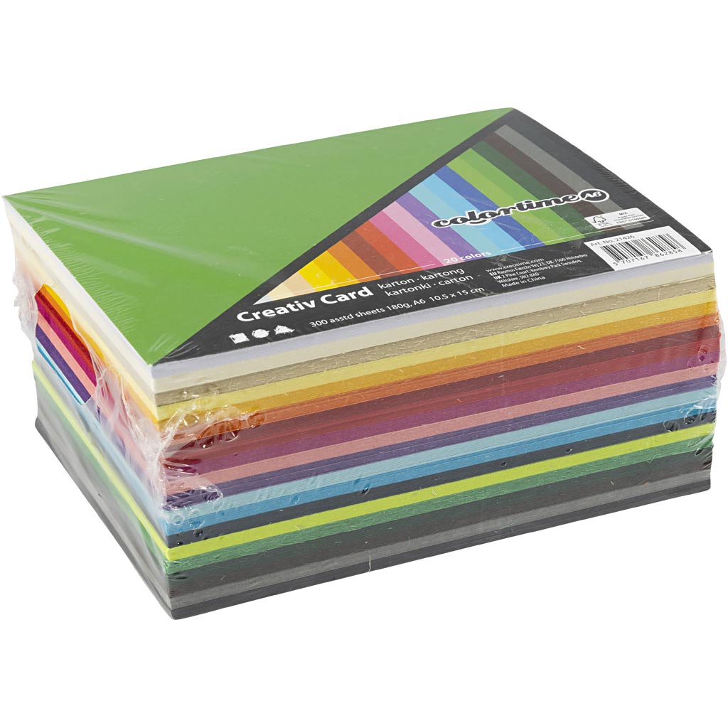 Http: www.cchobby.nl gekleurd-karton-a6-vel-105x148-mm-180-gr-diverse-kleuren-300-div-vellen-1-doos