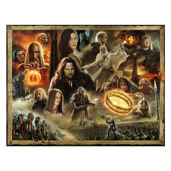 Ravensburger puzzel the lord of the rings: the two towers - legpuzzel - 2000 stukjes
