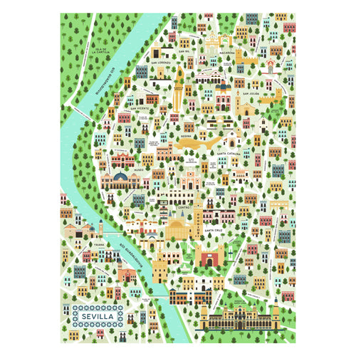 Cartella puzzle di Ravensburger puzzle o Siviglia, 1000st.