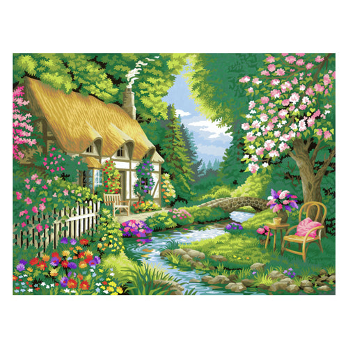 Ravensburger Pintura de Creart en Number Cottage Garden