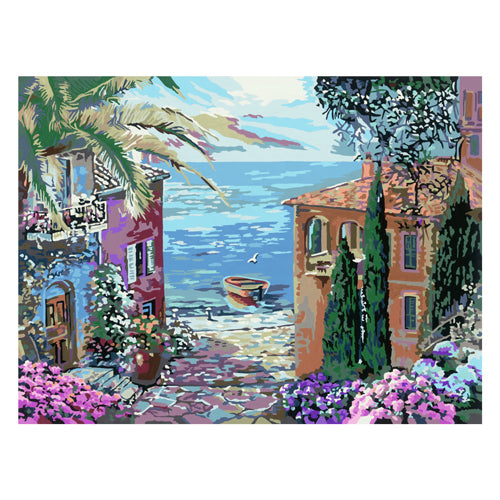 Ravensburger Pintura de Ciente por número Mediterranean Landscape
