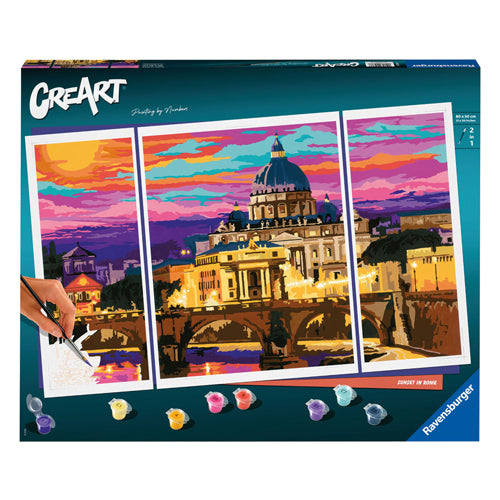 Ravensburger Creart Painting on Number Sunset in Roma