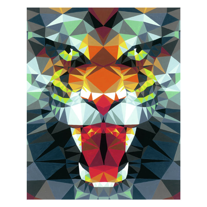 Ravensburger Creart Painting a numero Polygon Tiger