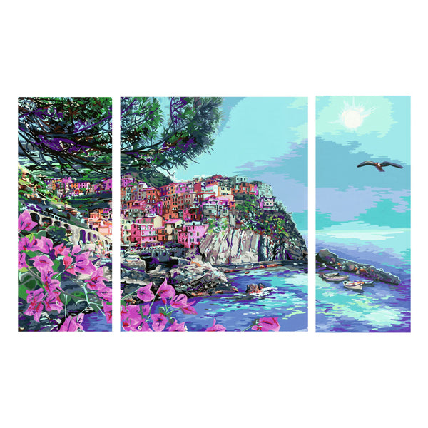 Ravensburger Creart Painting on Number Romantic Cinque Terre