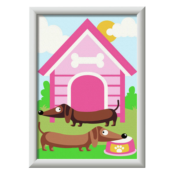 Ravensburger Creart Pintura en el número Hund Mit Hundehutte (gráfico)