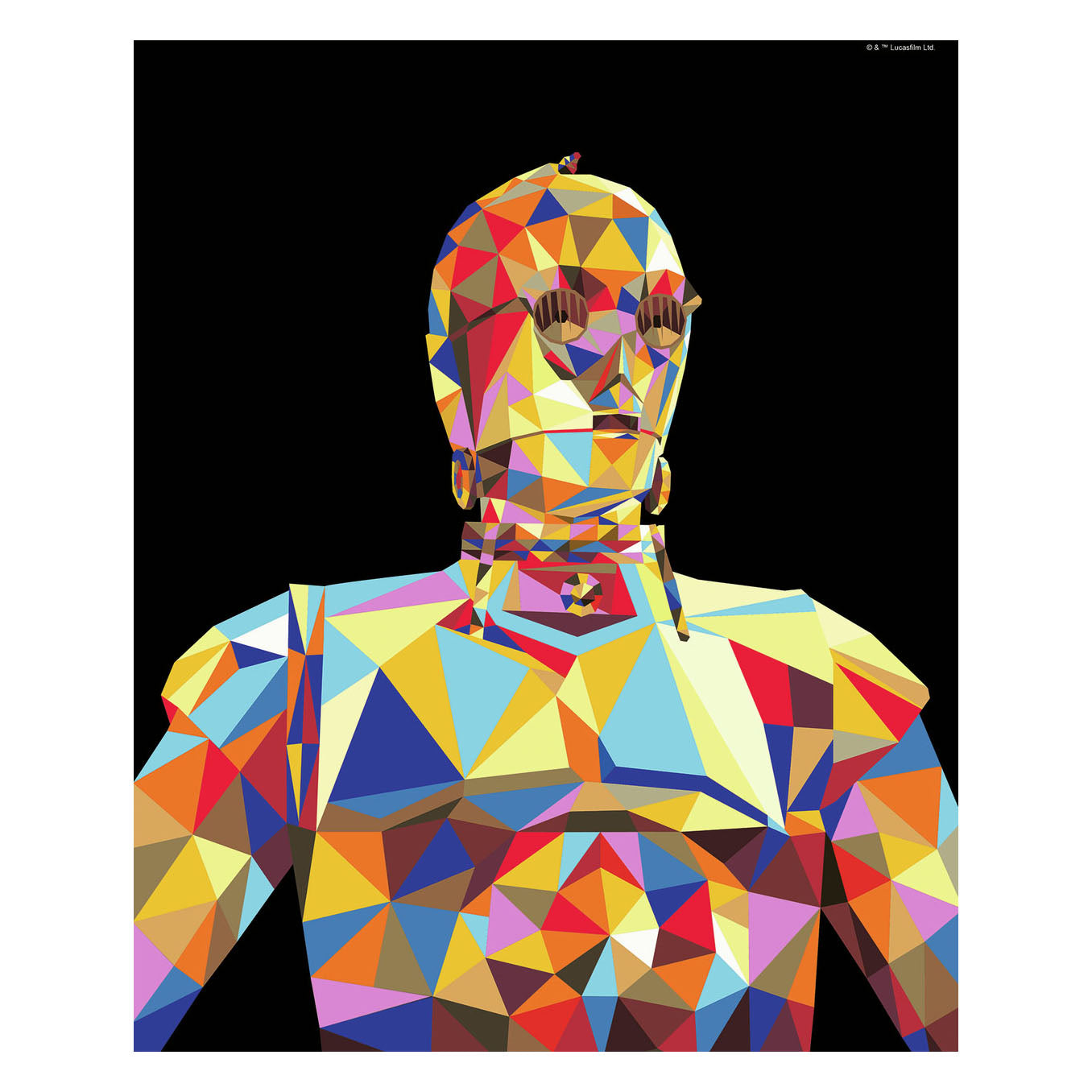 Ravensburger Creart Painting di Number Star Wars C-3PO
