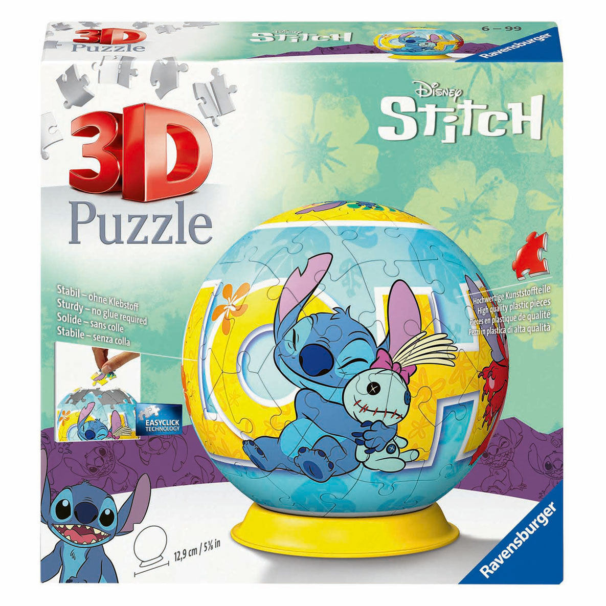 RAVENSBURGER 3D PUNZIONE PULLE BALL E POP, 54st.