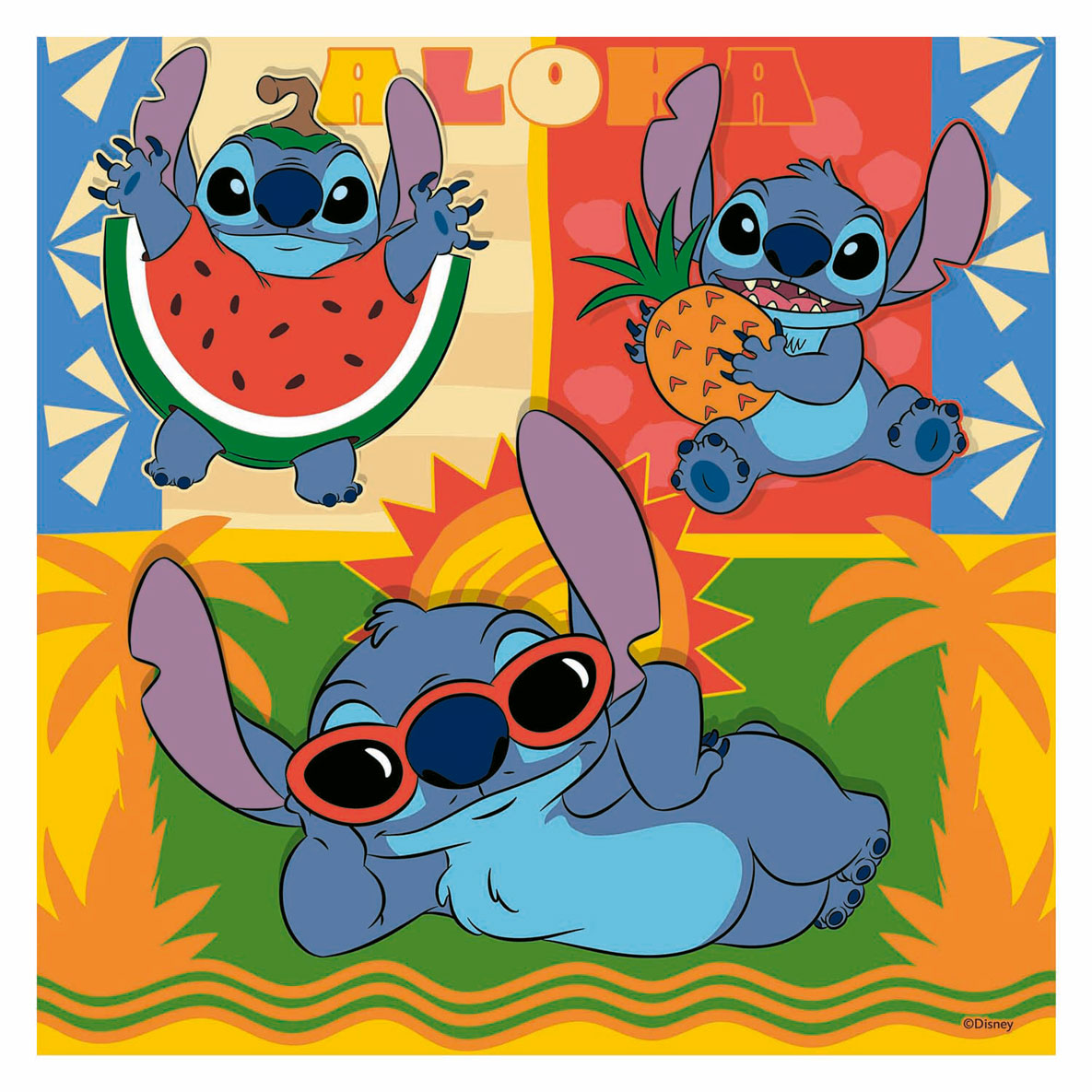 Ravensburger puzzel disney stitch 3x49 stukjes